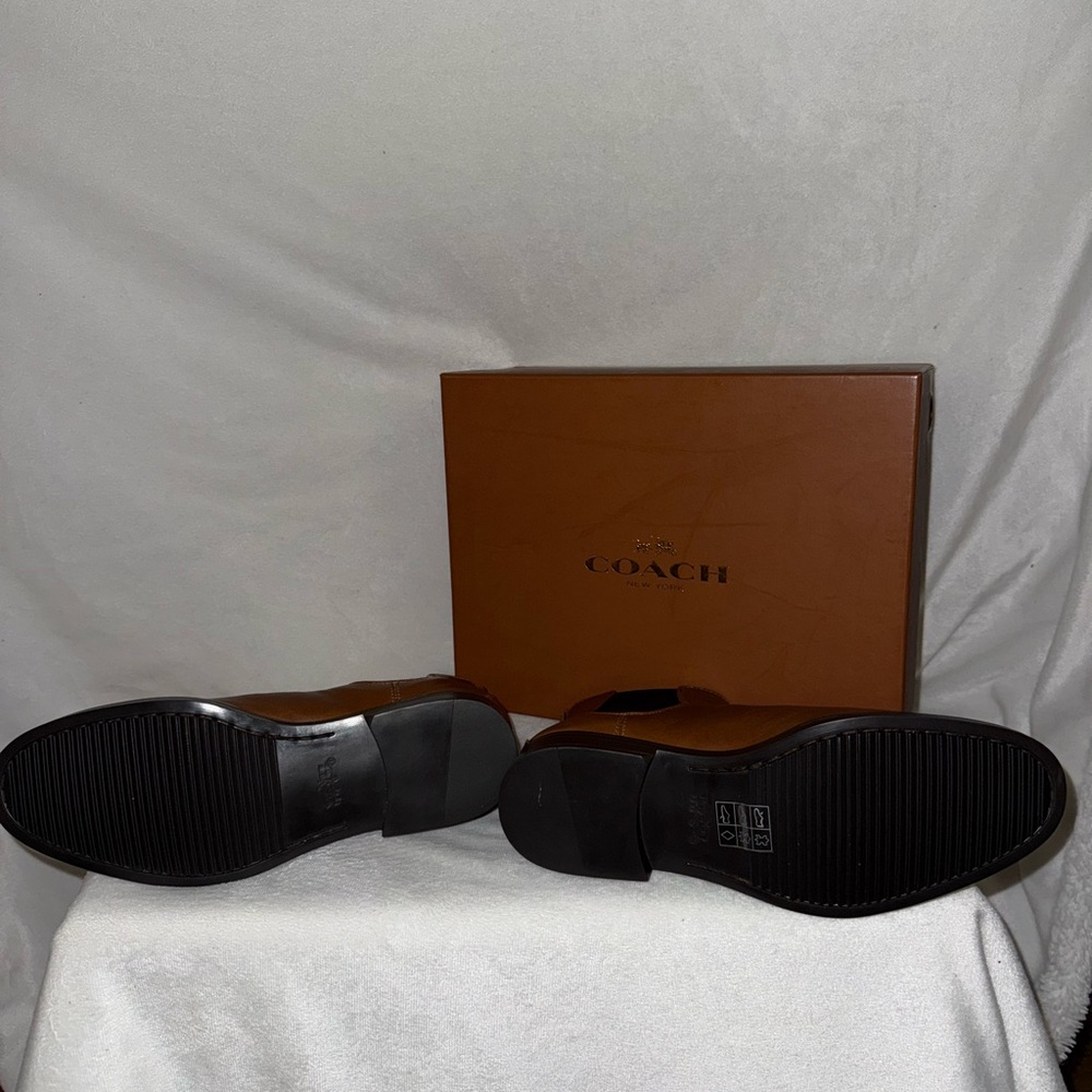Coach Brown Leather Chelsea Boots - Picture 3 of 14